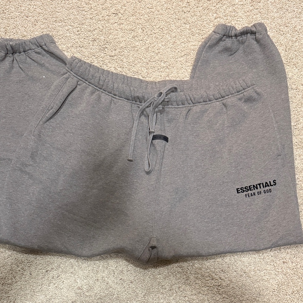 Essentials Mens Charcoal Joggers
